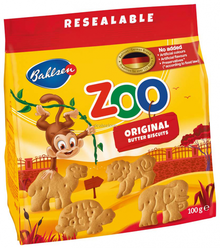 Bahlsen ZOO Biscuits Original Butter 100g
